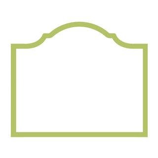 Arch Moss Green Place Card Gallery 8 In Die-Cut