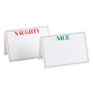 Naughty Or Nice Place Card 8 In - Reversible