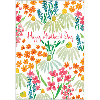 Daisy Floral Mother's Day Greeting Card - 1 card with envelope