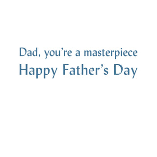 Modern Art Father's Day Greeting Card - 1 card with envelope
