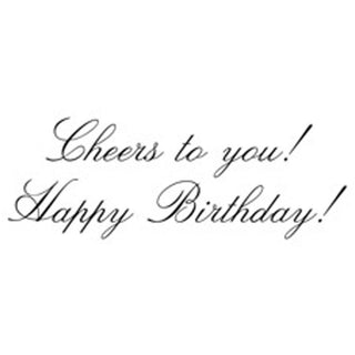 Cheers Cocktails Birthday Greeting Card - 1 card with envelope