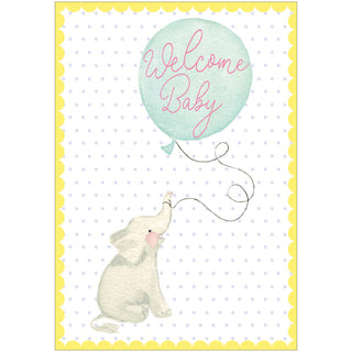 Baby Elephant Baby Shower Greeting Card - 1 card with envelope