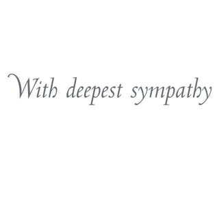 Lily Sympathy Greeting Card - 1 card with envelope