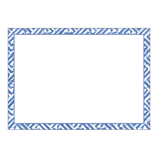 Fretwork Blue Correspondence C Size Printed 12-In