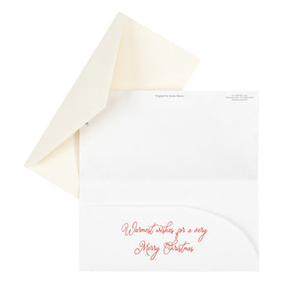 Christmas Dachshund Foil Money Card - 1 card with envelope