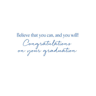 Follow Your Dreams Foil Graduation Foil Greeting Card - 1 card with envelope