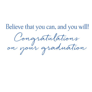 Follow Your Dreams Foil Graduation Foil Greeting Card - 1 card with envelope