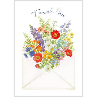 Envelope Bouquet Thank You Notes Boxed 8 In