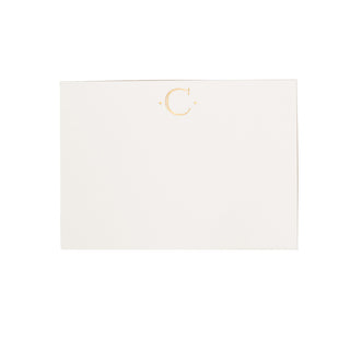 Caspari Antique Plain Letter Foil Correspondence C Sz Init Foil 12-In