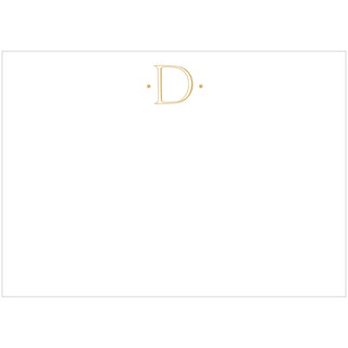 Caspari Antique Plain Letter Foil Correspondence C Sz Init Foil 12-In