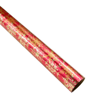 Snowfall-Red Foil Roll Wrap 30 Inchx 6 Ft Foil-2 Core