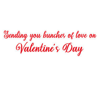 Red Roses Bouquet Valentine Die Cut Greeting Card - 1 card with envelope