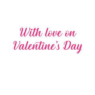 Valentine Envelope Valentine Die Cut Greeting Card - 1 card with envelope