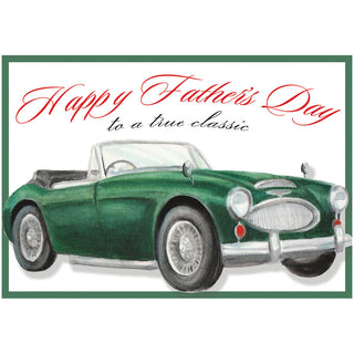 Classic Car Father's Day Greeting Card - 1 card with envelope