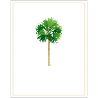 Palms Foil Boxed Note Cards - 10 Cards and 10 Envelopes per Package