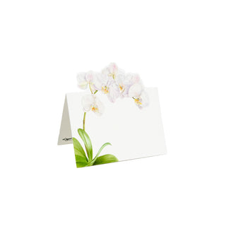 White Orchid Place Card 8 In Die-Cut