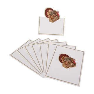 Turkey Place Cards Die Cut Package 8 In
