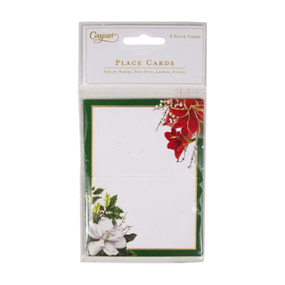 Christmas Garden Foil Place Card 8 In-Foil