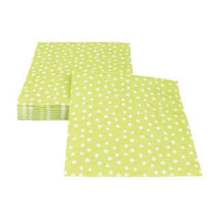 Small Dots Spring Green Luncheon Napkins - 20 Per Package