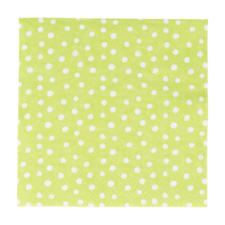 Small Dots Spring Green Napkin Luncheon