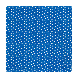 Small Dots Royal Blue Cocktail Napkins - 20 Per Package