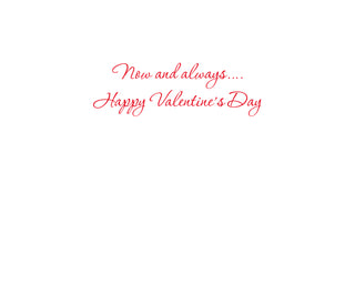 Big Heart Valentine Greeting Card - 1 card with envelope
