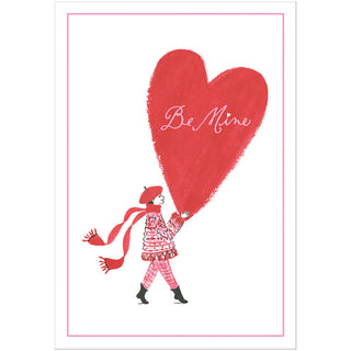 Big Heart Valentine Greeting Card - 1 card with envelope