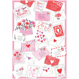 Love Letters Valentine Greeting Card - 1 card with envelope
