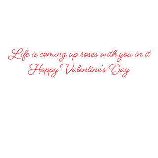 A Bouquet For You Valentine Greeting Card - 1 card with envelope