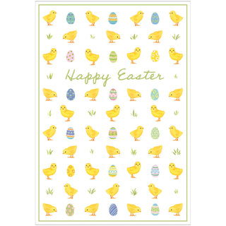 Chicks And Eggs Easter Greeting Card - 1 card with envelope