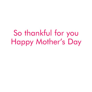 Patterned Happy Mother'S Day Mother's Day Greeting Card - 1 card with envelope