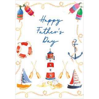 Nautical Motifs Father's Day Greeting Card - 1 card with envelope