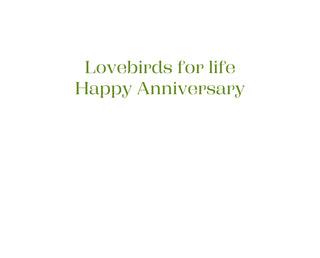 Pair Of Cranes Anniversary Greeting Card - 1 card with envelope