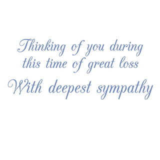 Shades Of Blue Sympathy Greeting Card - 1 card with envelope