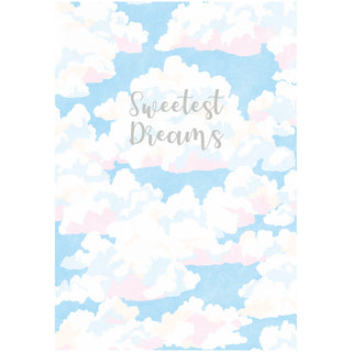 Sweetest Dreams Foil Baby Die Cut Greeting Card - 1 card with envelope