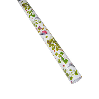 Winter Birds White Roll Wrap 30 Inch X 8Ft-2 Inch Core
