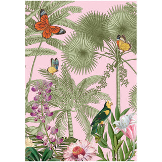 Pink Paradise Blank Greeting Card - 1 Card With Envelope