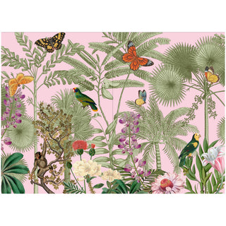 Pink Paradise Blank Greeting Card - 1 Card With Envelope