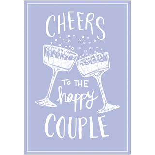 Cheers to the Happy Couple Blank Greeting Card - 1 Card With Envelope