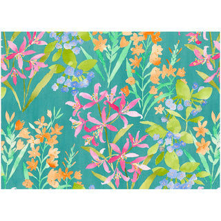 Watercolor Floral Blank Greeting Card - 1 Card With Envelope