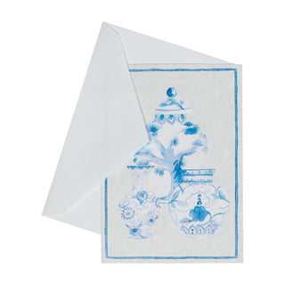 Glazed Porcelain Assorted Boxed Note Cards - includes 8 notes & envelopes