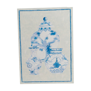 Glazed Porcelain Assorted Boxed Note Cards - includes 8 notes & envelopes