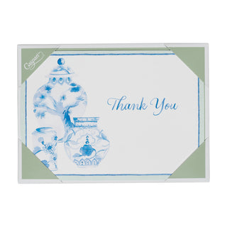 Glazed Porcelain Thank You Notes - includes 8 cards & envelopes