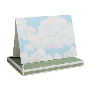 Blue Skies Thank You Notes - 8 Note Cards & 8 Envelopes