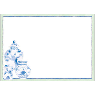 Glazed Porcelain Correspondence Cards - includes 12 cards & envelopes