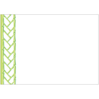 Bamboo Screen-Moss Green Correspondence Cards - includes 12 cards & envelopes
