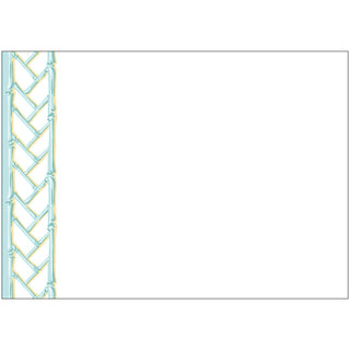 Bamboo Screen-Robin's Egg Correspondence Cards - includes 12 cards & envelopes