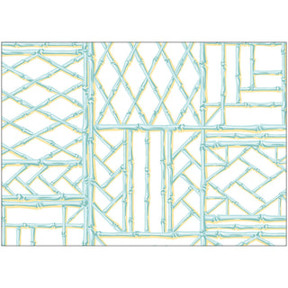 Bamboo Screen-Robin's Egg Correspondence Cards - includes 12 cards & envelopes