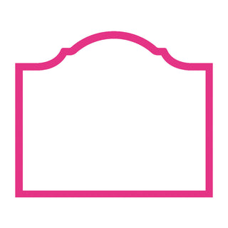 Arch Fuchsia Place Card 8 In Die-Cut