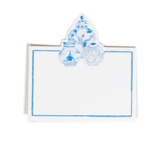 Glazed Porcelain Place Card 8 In Die-Cut